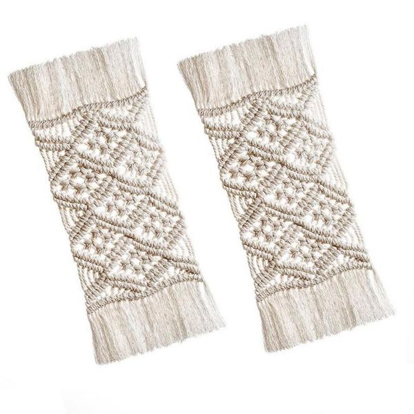 mats & pads handmade boho cotton weave heat insulation macrame coasters set with tassels for 2 pack
mats & pads handmade boho cotton weave heat insulation macrame coasters set with tassels for 2 pack