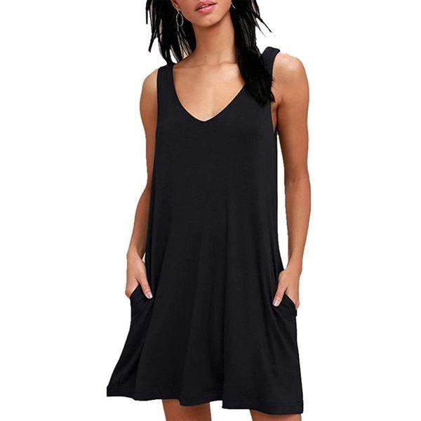 casual dresses women beach floral v neck sundress sleeveless loose tank dress bohemia evening party maxi vestidos, Black;gray
casual dresses women beach floral v neck sundress sleeveless loose tank dress bohemia evening party maxi vestidos, Black;gray