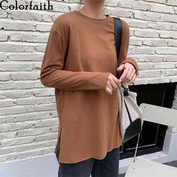 women spring autumn t-shirt solid bottoming basic oversize wild fashionable minimalist hem split t3710 210427, Black;gray
women spring autumn t-shirt solid bottoming basic oversize wild fashionable minimalist hem split t3710 210427, Black;gray