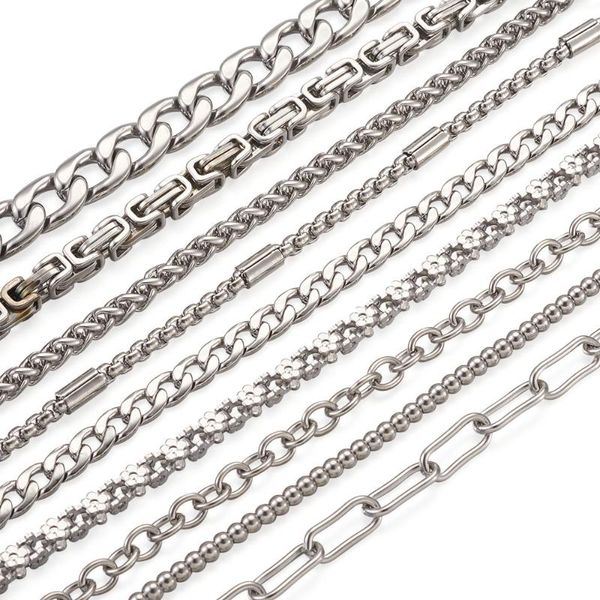 link, chain pandahall 9pcs 304 stainless steel bracelets mixed styles curb box chains cuban for men women jewelry, Black
link, chain pandahall 9pcs 304 stainless steel bracelets mixed styles curb box chains cuban for men women jewelry, Black