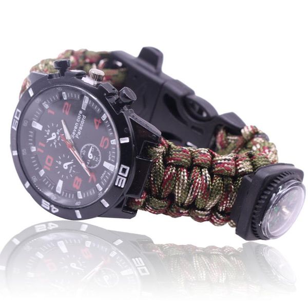link, chain multi-function outdoor survival men weaving bracelets watch strap women mountaineering compass rope whistle bangles emergency, Black
link, chain multi-function outdoor survival men weaving bracelets watch strap women mountaineering compass rope whistle bangles emergency, Black