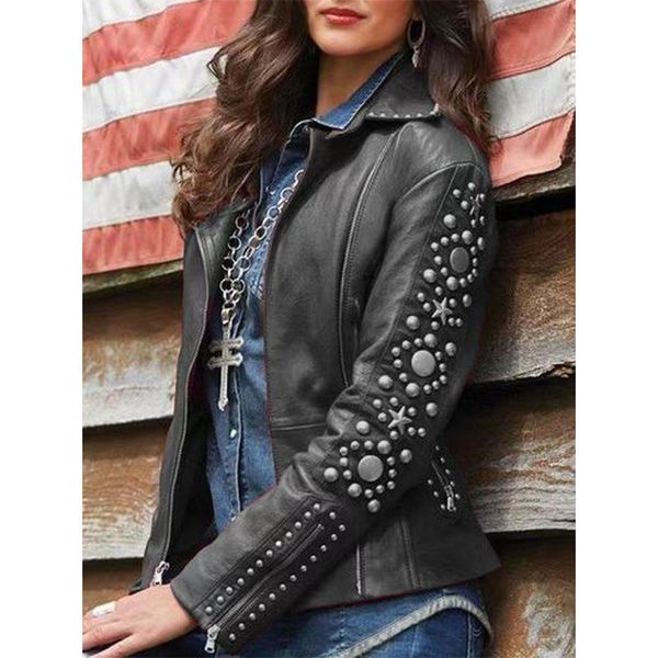 selling luxurious rhinestones women leather pu lapel neck long sleeves side zipper beads stunning lady jackets locomotive coats, Black;brown
selling luxurious rhinestones women leather pu lapel neck long sleeves side zipper beads stunning lady jackets locomotive coats, Black;brown