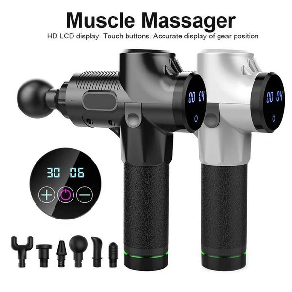activity trackers 30 gears muscle massager electric lcd digital display massage guns body relaxing relief machine 6 heads 3200r/min
activity trackers 30 gears muscle massager electric lcd digital display massage guns body relaxing relief machine 6 heads 3200r/min