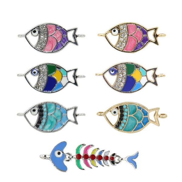 charms 2021 fashion colorful small fish shaped pendant clavicle necklace cute bone oil drop alloy, Bronze;silver
charms 2021 fashion colorful small fish shaped pendant clavicle necklace cute bone oil drop alloy, Bronze;silver