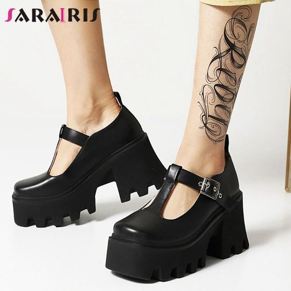 dress shoes sarairis 2021 casual leisure quality punk pumps women big size 43 buckle high heel platform cool design women's, Black
dress shoes sarairis 2021 casual leisure quality punk pumps women big size 43 buckle high heel platform cool design women's, Black