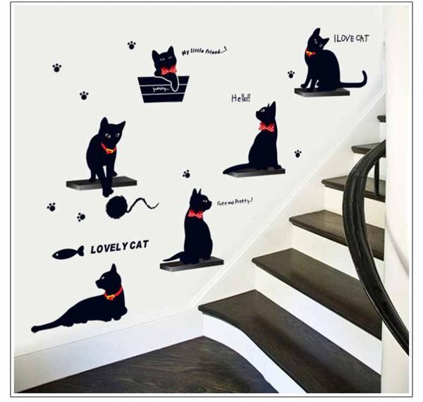 wall stickers wallpaper animal cartoon black cat family living room sofa decals house decoration poster home decor
wall stickers wallpaper animal cartoon black cat family living room sofa decals house decoration poster home decor