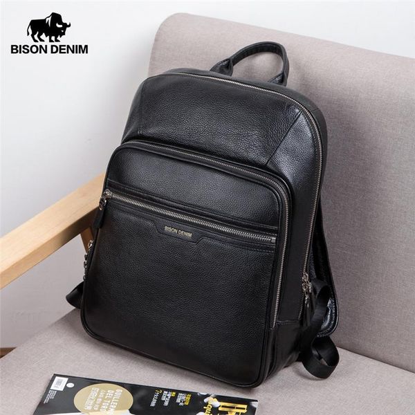 backpack bison denim black casual genuine leather male 14 inch laptravel fashion schoolbag for men
backpack bison denim black casual genuine leather male 14 inch laptravel fashion schoolbag for men
