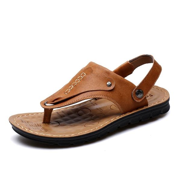 slippers summer men leisure slipper split toe cowhide genuine leather slides fashion shoes beach, Black
slippers summer men leisure slipper split toe cowhide genuine leather slides fashion shoes beach, Black