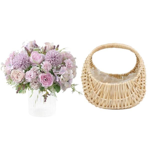 other garden supplies 2x artificial flowers fake peony silk hydrangea bouquet decor & 1x mini portable flower basket
other garden supplies 2x artificial flowers fake peony silk hydrangea bouquet decor & 1x mini portable flower basket