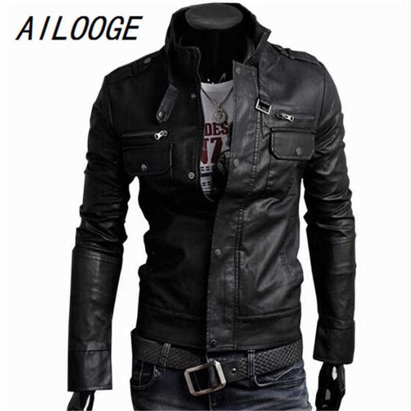 ailooge classic style motorcycling pu leather jackets men slim male motor jacket men's clothes 211009, Black
ailooge classic style motorcycling pu leather jackets men slim male motor jacket men's clothes 211009, Black