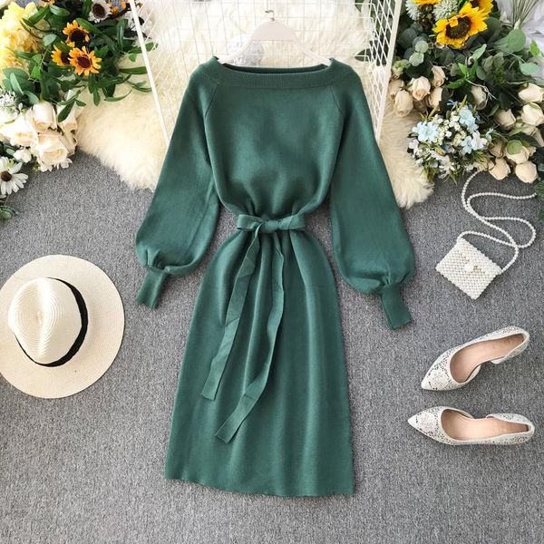 casual dresses good quality comfy elegant knitted sweater women dress 2021 ladies bandage party autumn green midi vestidos, Black;gray
casual dresses good quality comfy elegant knitted sweater women dress 2021 ladies bandage party autumn green midi vestidos, Black;gray