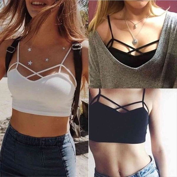 girl cut out women tank bra crop bustier bralette corset strappy blouses, White 
girl cut out women tank bra crop bustier bralette corset strappy blouses, White