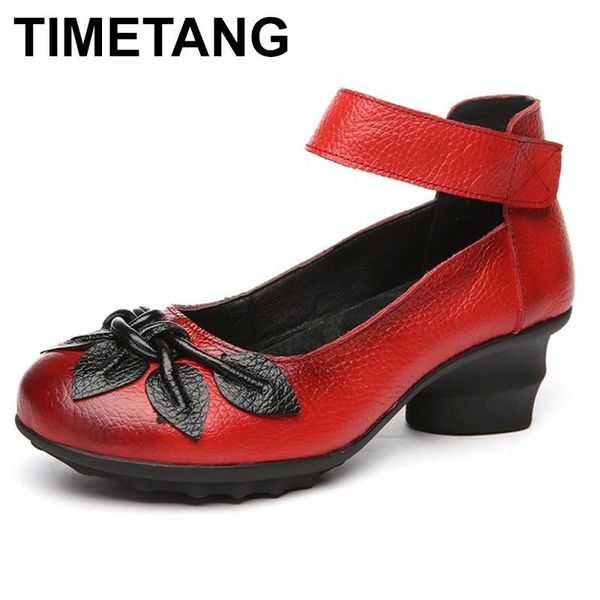 dress shoes timetang 2021 handmade women high heels genuine leather pumps flower thick vintage style, Black
dress shoes timetang 2021 handmade women high heels genuine leather pumps flower thick vintage style, Black