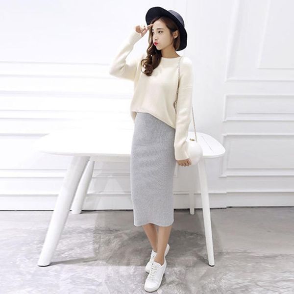 skirts spring autumn women step skirt stretch slim thin female waist long package hip slit women's clothing, Black
skirts spring autumn women step skirt stretch slim thin female waist long package hip slit women's clothing, Black