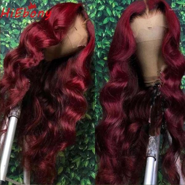 hiebony preplucked lace front wig deep red 180% body wave glueless remy hair wigs parting with baby hair1, Black;brown
hiebony preplucked lace front wig deep red 180% body wave glueless remy hair wigs parting with baby hair1, Black;brown