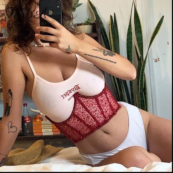 mesh sequins crop women tank black lace up corselet bustier summer white party ladies
mesh sequins crop women tank black lace up corselet bustier summer white party ladies