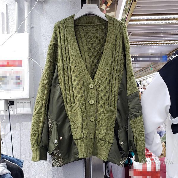 women's jackets oversized coat wonen 2021 early autumn korean style stitching loose knitted cardigan casual mid-length overcoat streetw, Black;brown
women's jackets oversized coat wonen 2021 early autumn korean style stitching loose knitted cardigan casual mid-length overcoat streetw, Black;brown