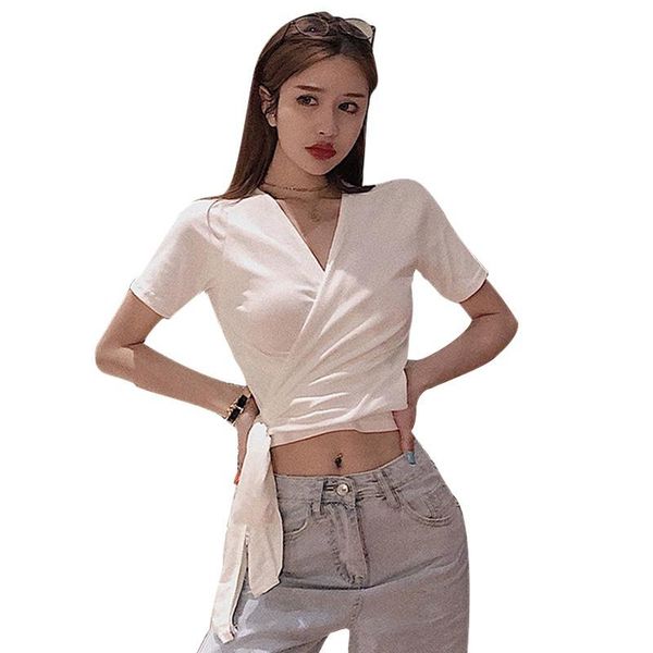women's t-shirt women ladies o neck short sleeve summer slim solid color backless tees shirts female crop shirt, White
women's t-shirt women ladies o neck short sleeve summer slim solid color backless tees shirts female crop shirt, White