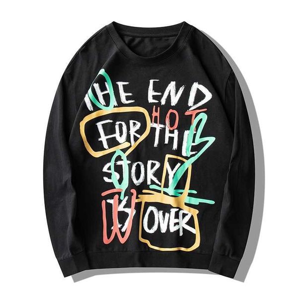 zoshilong autumn and winter men's street hip hop printed cotton skin friendly base shirt sweater, Black
zoshilong autumn and winter men's street hip hop printed cotton skin friendly base shirt sweater, Black