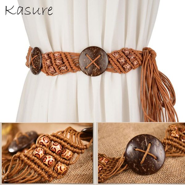 belts kasure women's boho wax beads fashion woven belt bohemian style rope braided waistband feminine dress decoration, Black;brown
belts kasure women's boho wax beads fashion woven belt bohemian style rope braided waistband feminine dress decoration, Black;brown