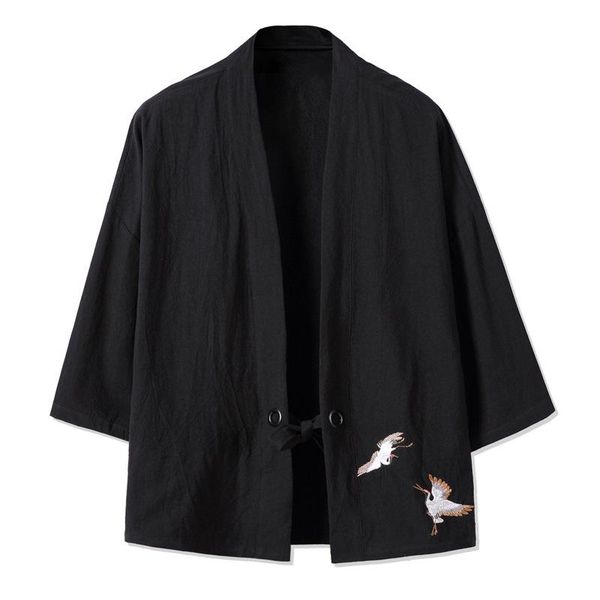 ethnic clothing embroidery cranes japanese kimono cardigan men women harajuku jackets cotton linen yukata haori plus size samurai costume, Red
ethnic clothing embroidery cranes japanese kimono cardigan men women harajuku jackets cotton linen yukata haori plus size samurai costume, Red