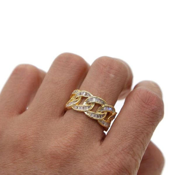 wedding rings 2021 miami baguette cubic zirconia cuban link chain men boy cool ring jewelry gift hip hop rock engagement band pu, Slivery;golden
wedding rings 2021 miami baguette cubic zirconia cuban link chain men boy cool ring jewelry gift hip hop rock engagement band pu, Slivery;golden