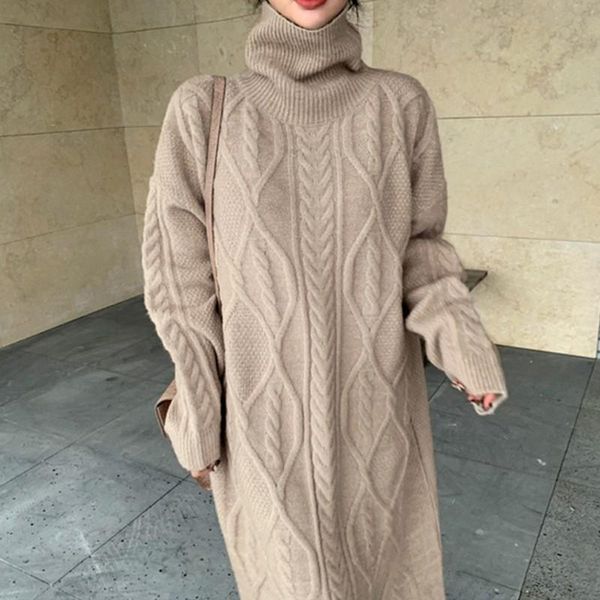 casual dresses runway fall winter korean women's clothes loose sweater knitted lazy pattern luxury warm thick tide knit dress vestido, Black;gray
casual dresses runway fall winter korean women's clothes loose sweater knitted lazy pattern luxury warm thick tide knit dress vestido, Black;gray