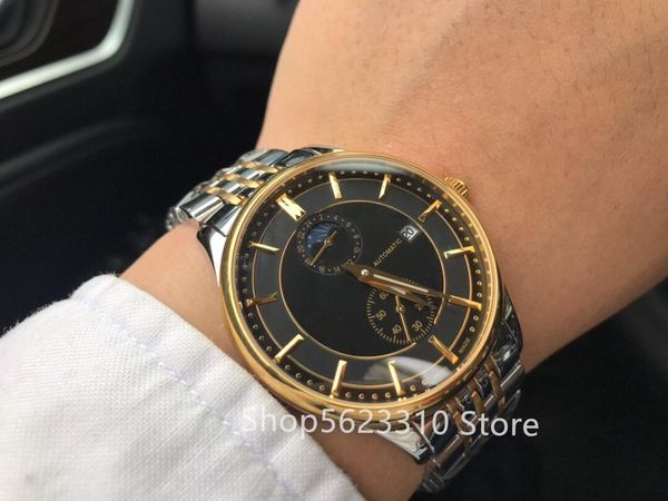 wristwatches luxury men moon phase watches automatic mechanical sun wrist watch chronograph clock male multifunction calendar, Slivery;brown
wristwatches luxury men moon phase watches automatic mechanical sun wrist watch chronograph clock male multifunction calendar, Slivery;brown