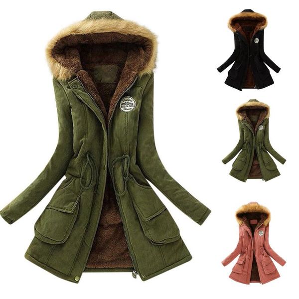 women's jackets autumn winter women jacket medium-long thicken hooded wadded coat emboridery slim parka cotton-padded female outwear, Black;brown
women's jackets autumn winter women jacket medium-long thicken hooded wadded coat emboridery slim parka cotton-padded female outwear, Black;brown