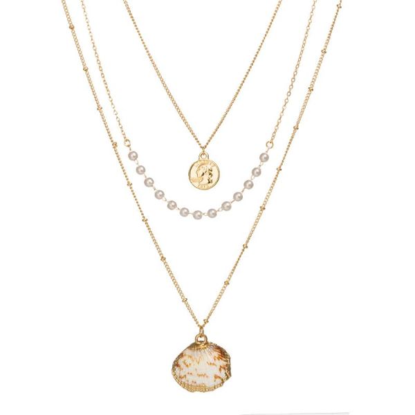 pendant necklaces 10 style bohemian multilayer necklace with gold color shell and conch shaped choker for women gift, Silver
pendant necklaces 10 style bohemian multilayer necklace with gold color shell and conch shaped choker for women gift, Silver