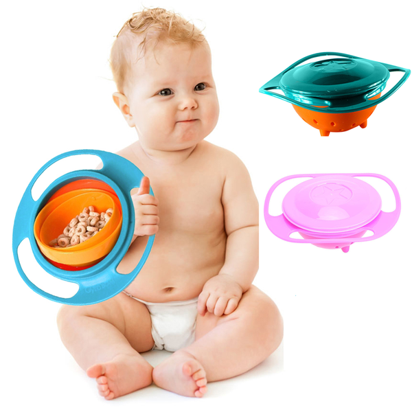 creative 360 rotate spill-proof universal gyro bowl baby food dinnerware kids eating training bowls feeding learning dishes
creative 360 rotate spill-proof universal gyro bowl baby food dinnerware kids eating training bowls feeding learning dishes