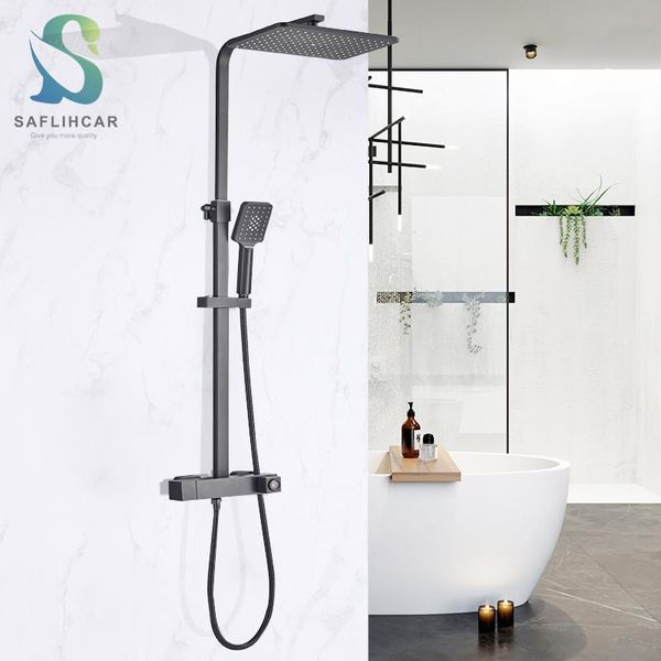 saflihcar matte black bathroom shower faucet fashion rain mixer tap wall-mounted and cold sets
saflihcar matte black bathroom shower faucet fashion rain mixer tap wall-mounted and cold sets