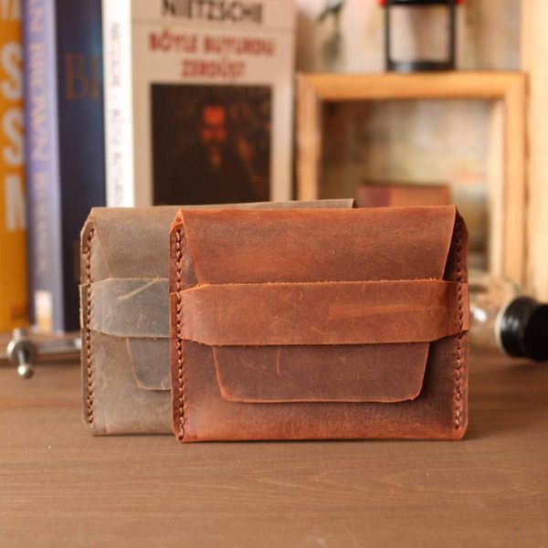 card holders valuaes tilia handmade holder genuine leather patched 2021 fashion purse clutch vintage retro wallet, Brown;gray
card holders valuaes tilia handmade holder genuine leather patched 2021 fashion purse clutch vintage retro wallet, Brown;gray