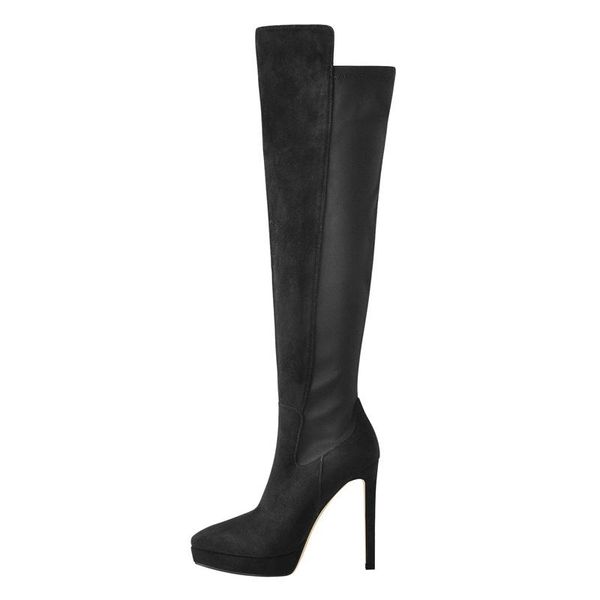 onlymaker women fashion platform thin heel bootie black suede stiletto lace-up zip stretch knee high shoes plus size boots
onlymaker women fashion platform thin heel bootie black suede stiletto lace-up zip stretch knee high shoes plus size boots