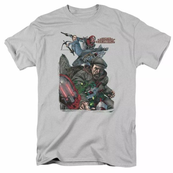Archer & Armstrong Bottle Smash T Shirt Mens Licensed Valiant Comics Tee Silver, White;black
Archer & Armstrong Bottle Smash T Shirt Mens Licensed Valiant Comics Tee Silver, White;black
