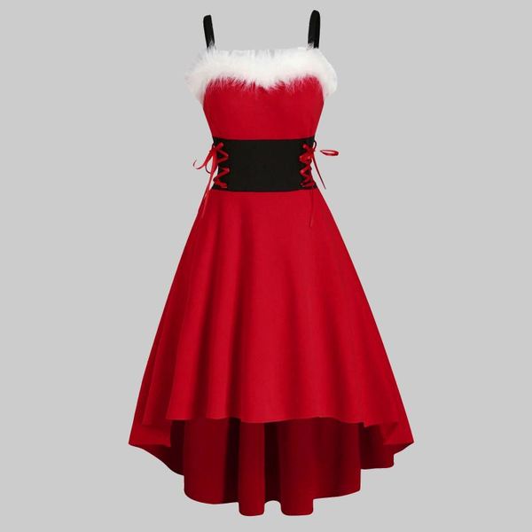 casual dresses women christmas faux-fur lace up club red dress bandage mid-length xmas party robe plus size femme clothes, Black;gray
casual dresses women christmas faux-fur lace up club red dress bandage mid-length xmas party robe plus size femme clothes, Black;gray