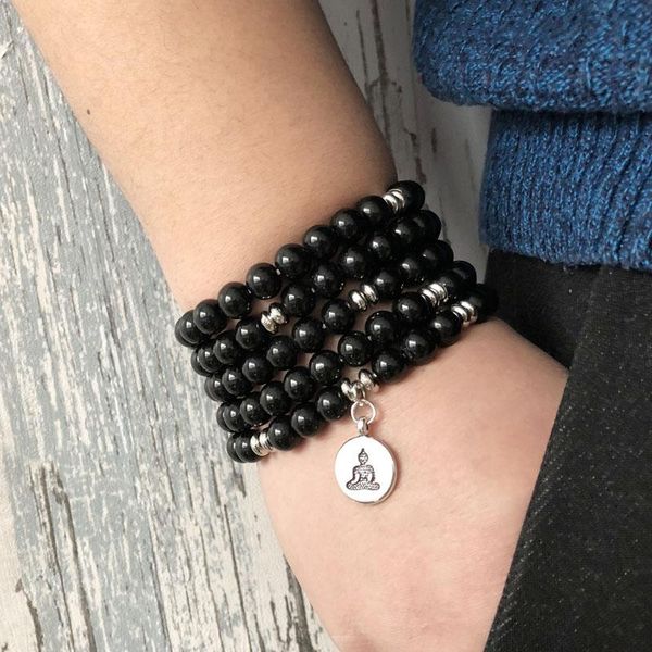 tennis 8mm black onyx mala buddha bracelet men 108 prayer beads buddhist wrapped wrists for lotus flower yoga, Golden;silver
tennis 8mm black onyx mala buddha bracelet men 108 prayer beads buddhist wrapped wrists for lotus flower yoga, Golden;silver
