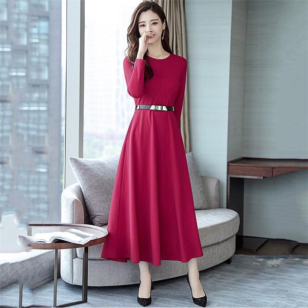 casual dresses winter dress women black wine red plus size long sleeve party 2021 autumn korean fashion slim chic maxi ld590, Black;gray
casual dresses winter dress women black wine red plus size long sleeve party 2021 autumn korean fashion slim chic maxi ld590, Black;gray