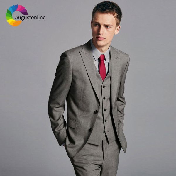 men's suits & blazers formal grey men wedding costume homme slim fit groom tuxedo 3piece jacket pants vest man blazer masculino ou, White;black
men's suits & blazers formal grey men wedding costume homme slim fit groom tuxedo 3piece jacket pants vest man blazer masculino ou, White;black
