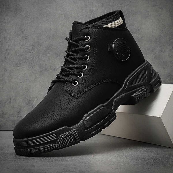autumn martin boots men's high shoes korean fashion versatile work clothes military boots men, Black
autumn martin boots men's high shoes korean fashion versatile work clothes military boots men, Black