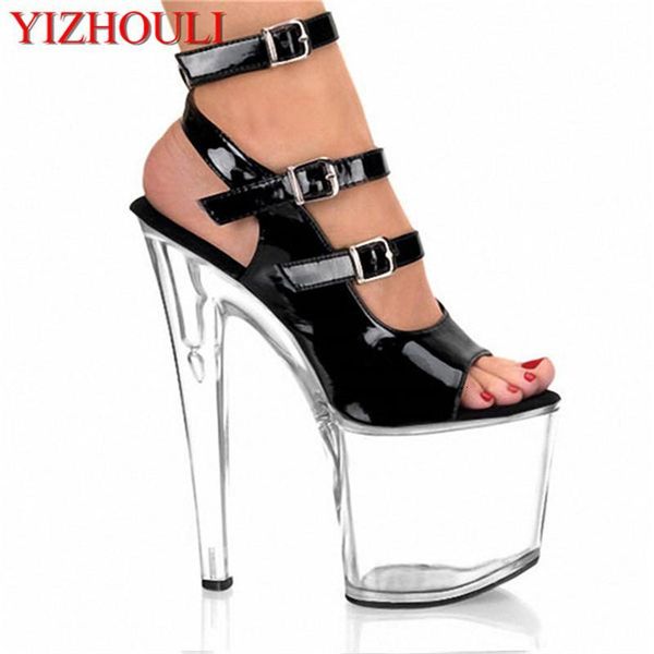 sandals inch heel clear high platform shoe ankle strap 20cm stripper shoes open toe black crystal temptation heels b72g
sandals inch heel clear high platform shoe ankle strap 20cm stripper shoes open toe black crystal temptation heels b72g