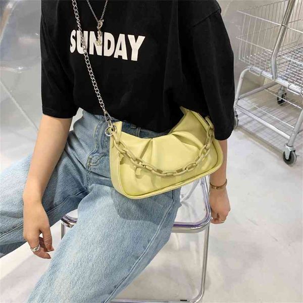 women's 2021 summer new chain fold armpit korean fashion simple solid color one shoulder slant span bag women
women's 2021 summer new chain fold armpit korean fashion simple solid color one shoulder slant span bag women