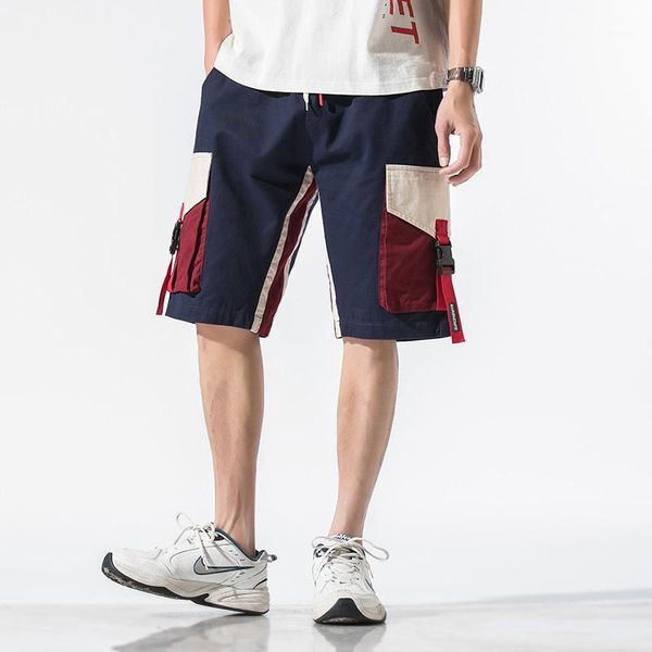 men's shorts male multi pocket 2021 summer loose ribbons black men short pant casual cotton hip hop streetwear mens cargo, White;black
men's shorts male multi pocket 2021 summer loose ribbons black men short pant casual cotton hip hop streetwear mens cargo, White;black