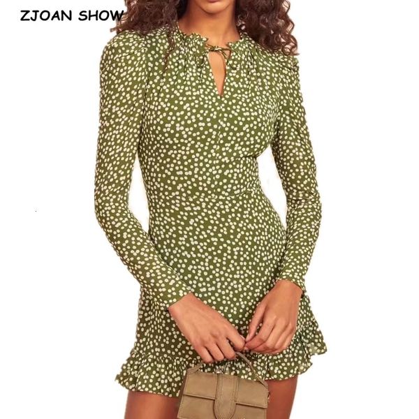 casual dresses french women long sleeve dress elegant lacing up wood ears collar dot print ruffle hem short party slim fit vestido, Black;gray
casual dresses french women long sleeve dress elegant lacing up wood ears collar dot print ruffle hem short party slim fit vestido, Black;gray