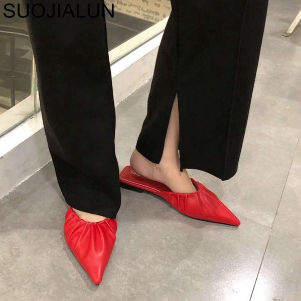slippers suojialun 2021 spring brand women slipper low heels sewing pointed toe mules shoes fashion slip on loafers shallow slid, Black
slippers suojialun 2021 spring brand women slipper low heels sewing pointed toe mules shoes fashion slip on loafers shallow slid, Black