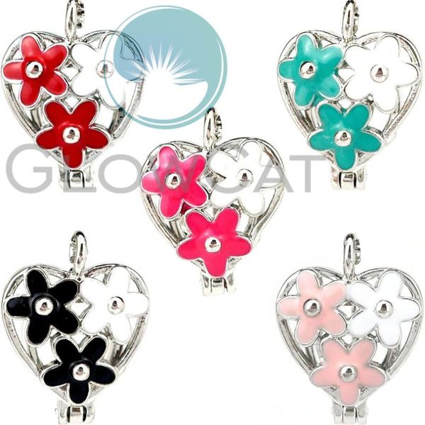 pendants 20x colors enamel flower heart stone beads cage locket pendant perfume diffuser pearl lovers' gift, Black
pendants 20x colors enamel flower heart stone beads cage locket pendant perfume diffuser pearl lovers' gift, Black
