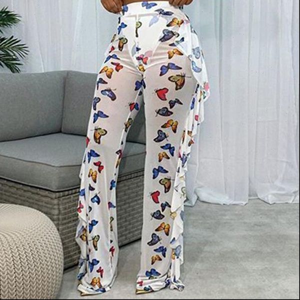 butterfly print ruffle full women capris mesh see through loose wide leg trousers fashion casual daily transparent, Black;white
butterfly print ruffle full women capris mesh see through loose wide leg trousers fashion casual daily transparent, Black;white