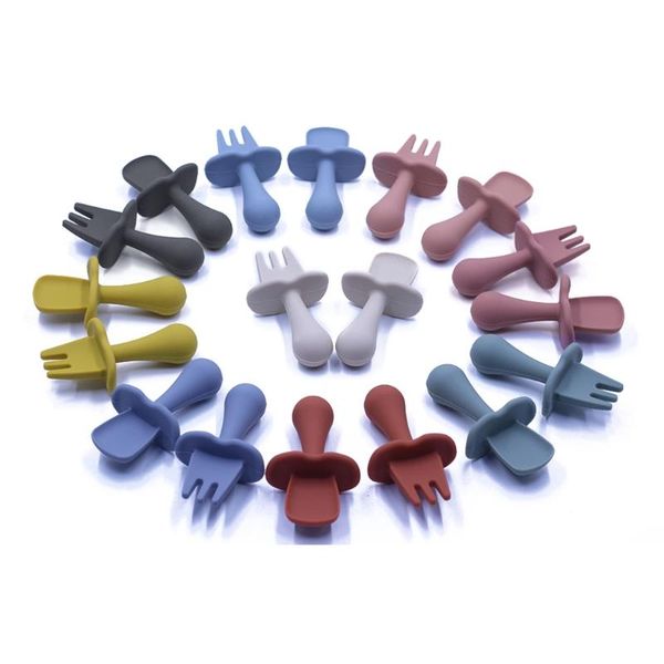 2pcs/lot baby training fork spoon set soft silicone teether feeding flatware safe for girls boys cups, dishes & utensils
2pcs/lot baby training fork spoon set soft silicone teether feeding flatware safe for girls boys cups, dishes & utensils