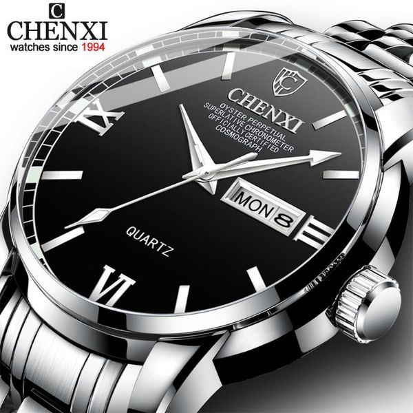 wristwatches 2021 chenxi watches men analog quartz wrist watch men's waterproof luminous pointer clock date week display relogio mascul, Slivery;brown
wristwatches 2021 chenxi watches men analog quartz wrist watch men's waterproof luminous pointer clock date week display relogio mascul, Slivery;brown