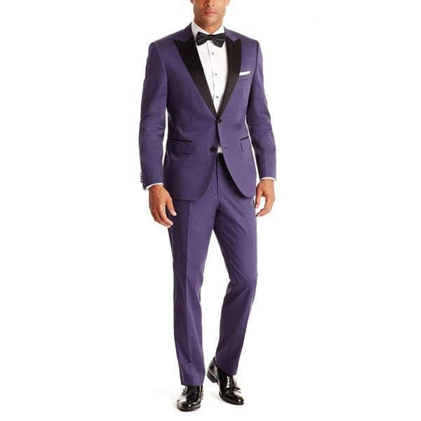 men's suits & blazers arrival purple grooms tuxedos black satin peaked lapel wedding for men two piece mens button groomsmen suit, White;black
men's suits & blazers arrival purple grooms tuxedos black satin peaked lapel wedding for men two piece mens button groomsmen suit, White;black